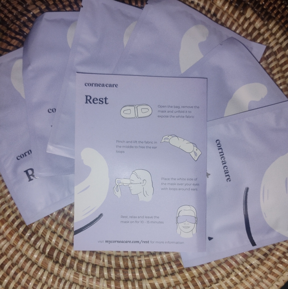 Cornea Care REST Self-Heating Eye Masks, Pack of 6 NEW - Picture 4 of 16